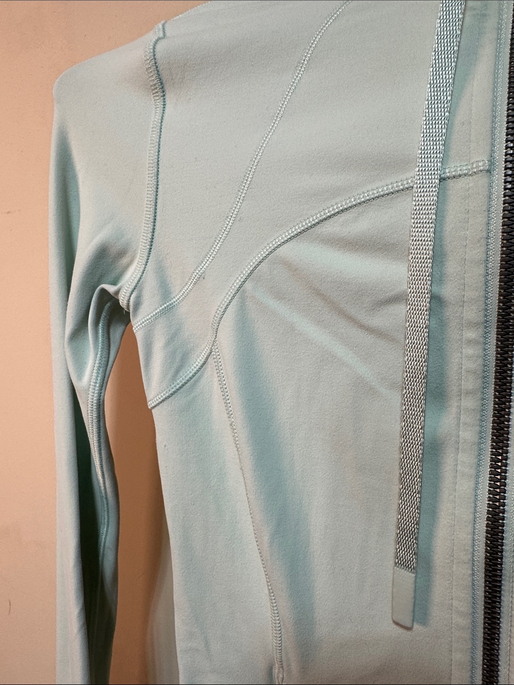 lululemon athletica Pale Blue Hooded Bomber Jacket - Picture 3 of 10